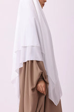 Load image into Gallery viewer, White Georgette Khimar