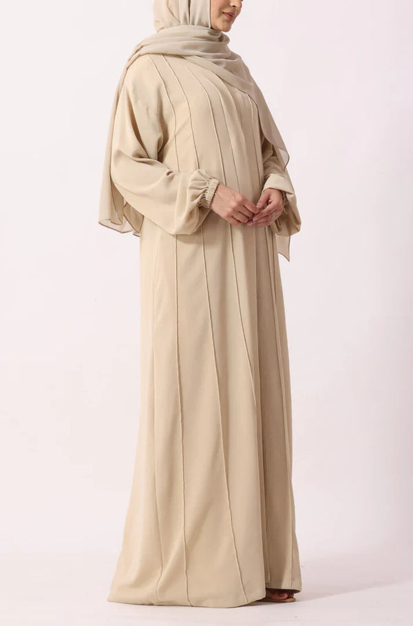 Simple Pleated Abaya