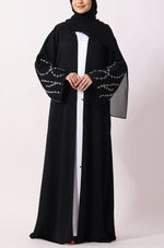 Load image into Gallery viewer, Luxury Jewel Abaya Dress Black