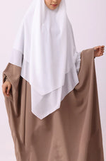 Load image into Gallery viewer, White Georgette Khimar