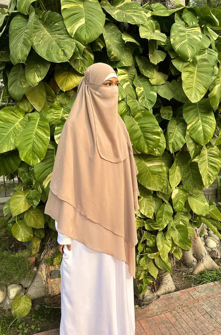 Sand Georgette Khimar