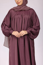 Load image into Gallery viewer, Deep Blush Nida Abaya Dress