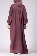 Load image into Gallery viewer, Deep Blush Nida Abaya Dress