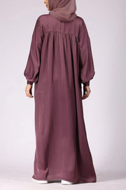 Deep Blush Nida Abaya Dress