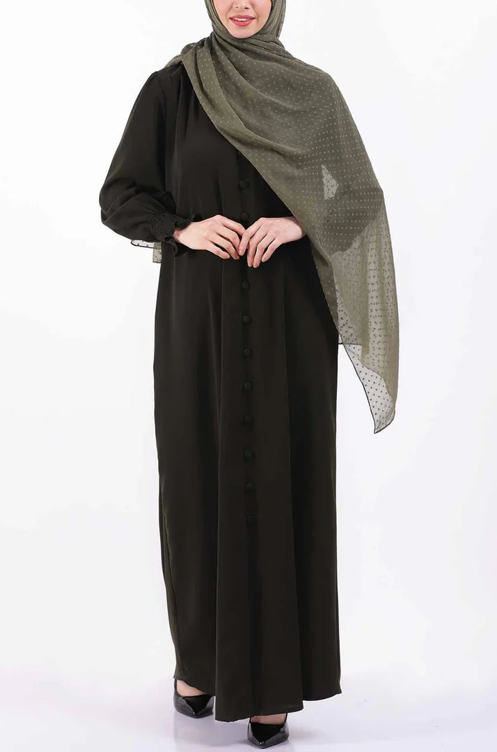 Elastic Cuff Simple Abaya