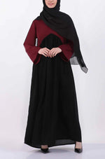 Load image into Gallery viewer, Color Block Gather Abaya