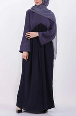 Load image into Gallery viewer, Color Block Gather Abaya