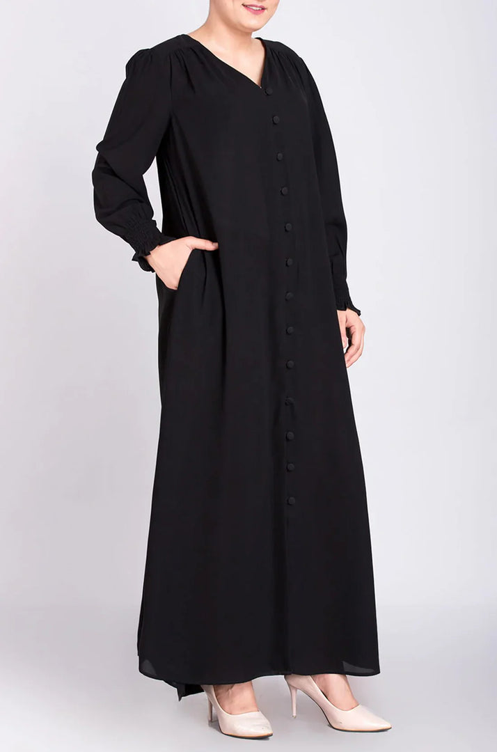 Elastic Cuff Simple Abaya