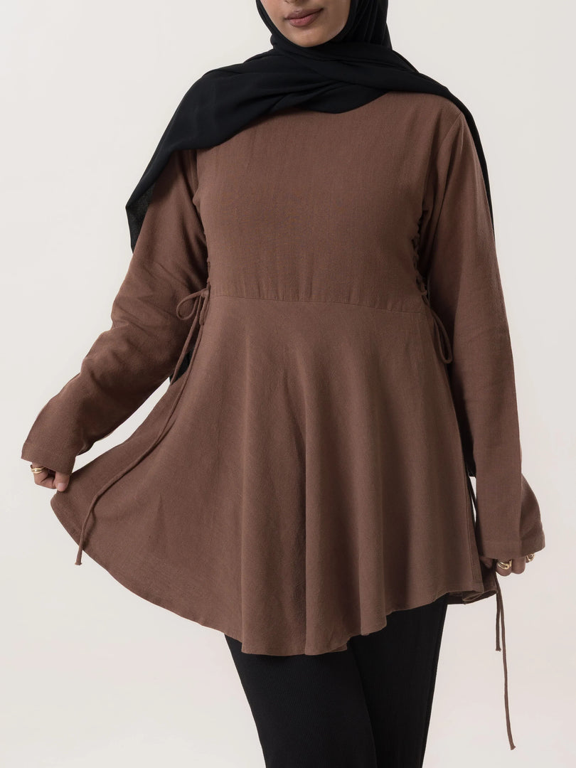 Miran Side-Tie Up Top