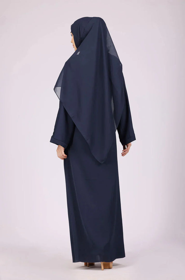 Navy Blue Zoom Abaya