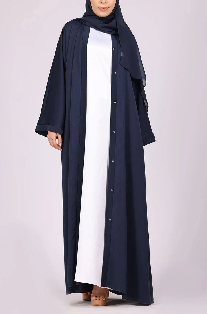 Navy Blue Zoom Abaya