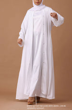 Load image into Gallery viewer, White Zoom Abaya