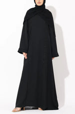 Load image into Gallery viewer, Black Chain Embroidery Abaya