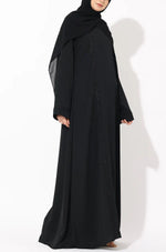 Load image into Gallery viewer, Black Chain Embroidery Abaya