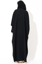 Load image into Gallery viewer, Black Zari Kaftan Abaya