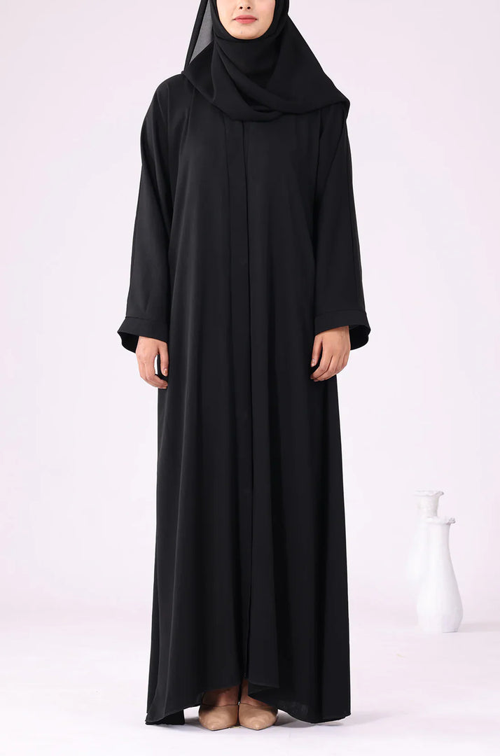 Black Zoom Abaya