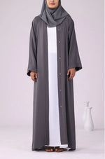 Load image into Gallery viewer, Grey Zoom Abaya