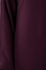 Load image into Gallery viewer, Dark Plum Zoom Abaya