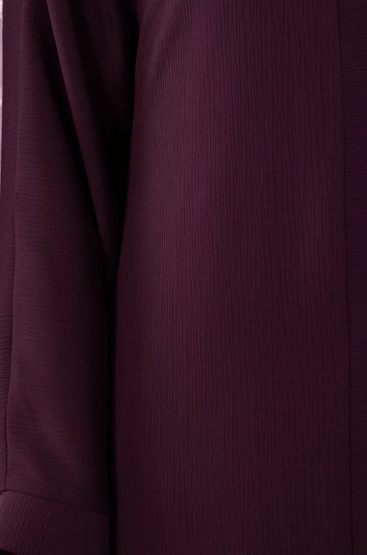 Dark Plum Zoom Abaya